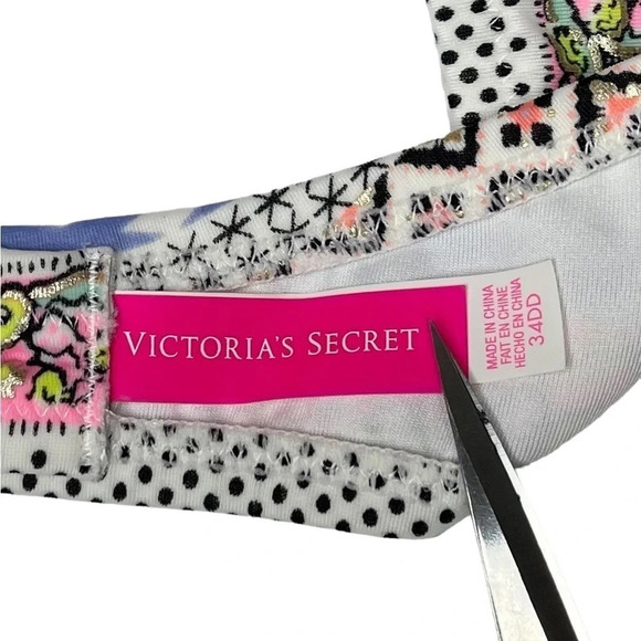 Victorias Secret | Halter Bikini Top Padded Removable Straps EUC - Picture 8 of 9